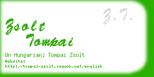 zsolt tompai business card